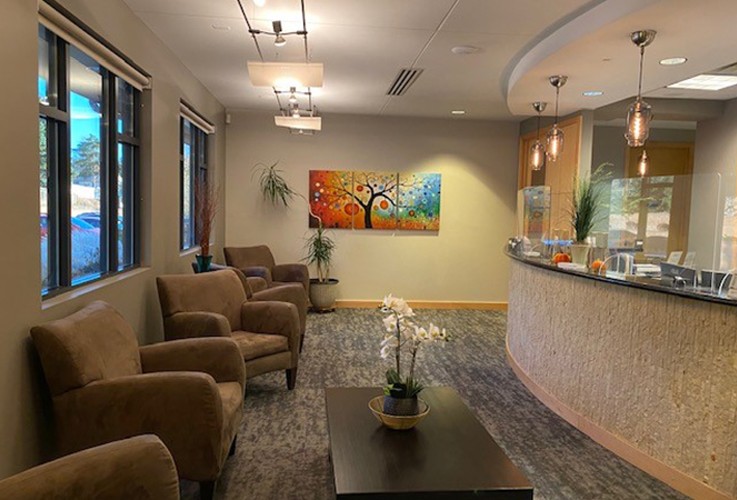 coffee station at Anderson Family Dental by Espire