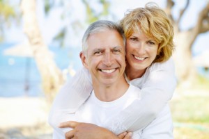 couple smiling thanks to the dentist colorado springs loves